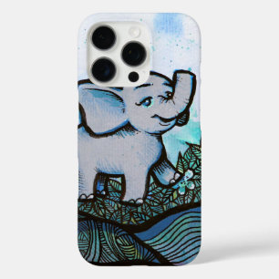 Floral Elephant Art iPhone 16 Pro Hülle