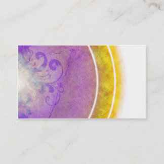Floral en pastel de carte de visite