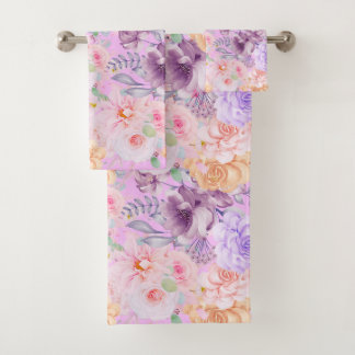 Floral English Tee Garden Pastell Handtuch Badhandtuch Set