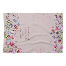 Floral Ermutigendes Küchentuch