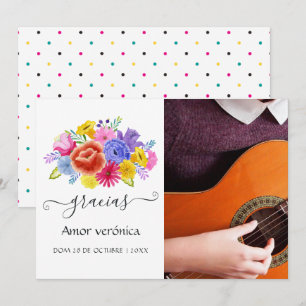 Floral espagnol Fiesta Quinceañera Merci photo