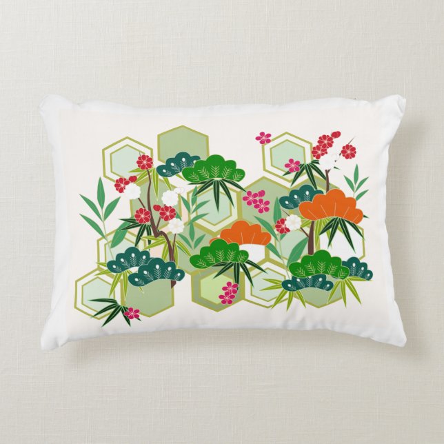 Floral et Coussin succulent (Devant)
