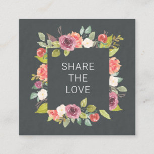 Floral Été Vibrant   Carte de fidélité