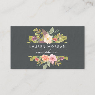 Floral Été Vibrant   Carte de visite