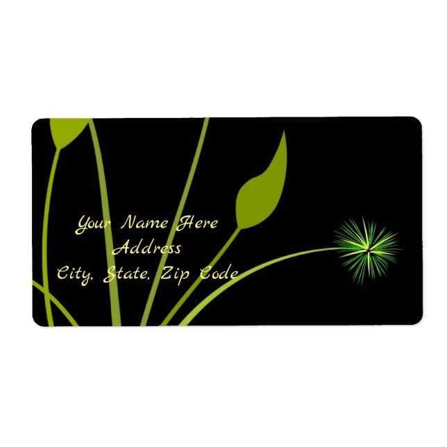 Floral Étiquette (Devant)