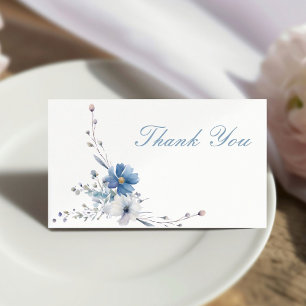 Floral Etwas Blau bevor ich Brautparty mache Dankeskarte