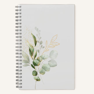 Floral Eucalyptus Design Notizbuch