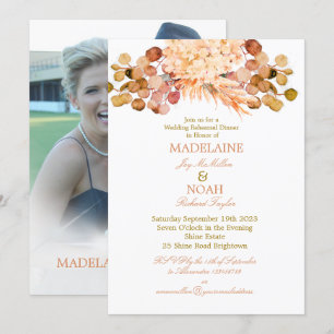 Floral Eukalyptus Elegante Chic Wedding Probe Einladung