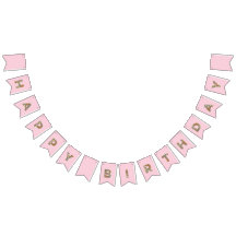 Floral Fairy Butterfly Happy Birthday Banner