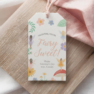 Floral Fairy Kids Valentinstag Geschenkanhänger