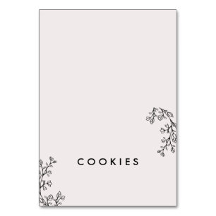 Floral Fairytale Carte Étiquette Buffet Personnali