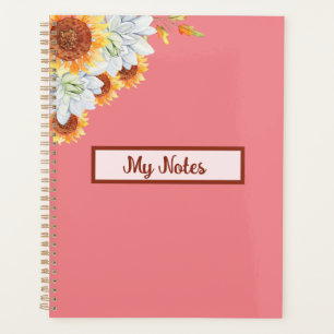 Floral Fall Inspirier School Planer