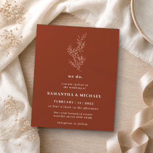 Floral Fall Terracotta Haushalt Brown wir tun Flyer