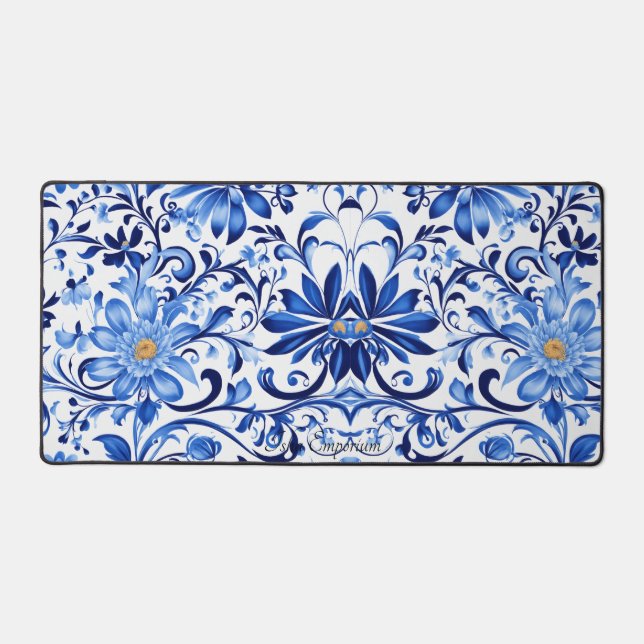 Floral Fantasy Desk Mat Schreibtischunterlage (Vorderseite)