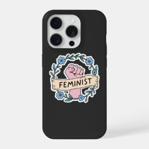 Floral Feministische iPhone 15 Pro Hülle