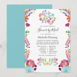 Floral Fiesta Bridal oder Babydusche per Mail Einladung