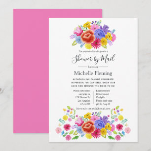 Floral Fiesta Bridal oder Babydusche per Mail Einladung