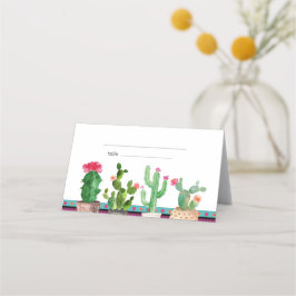 Floral Fiesta Cactus Couples Dusche Platzkarten