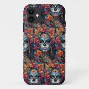 Floral Fiesta: Frauen Embraces Dia de los Muertos Case-Mate iPhone Hülle
