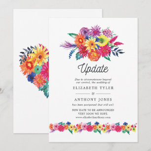 Floral Fiesta Hochzeitsupdate Einladung