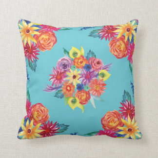 Floral Fiesta mexikanische Blume Muster Kissen