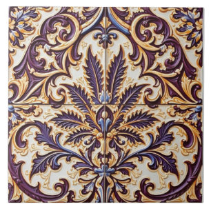 Floral Filigree Fliese