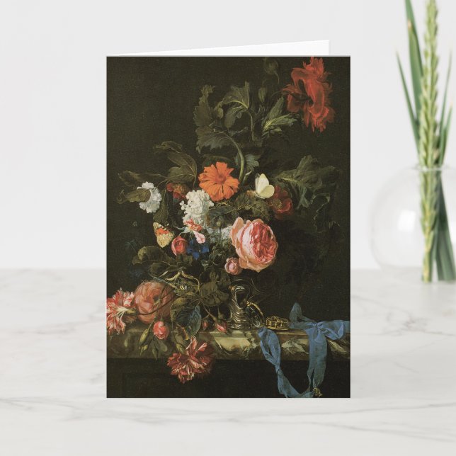 Floral Fine Art mit Rose Karte (Vorderseite)