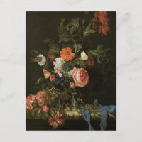 Floral Fine Art mit Rose Postkarte