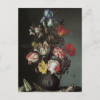 Floral Fine Art mit Rose Tulips Irish Postcard