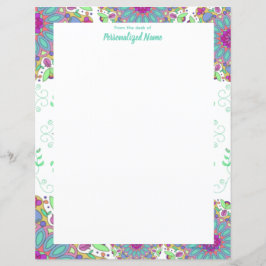 Floral Finesse unausgearbeitete Papierblätter