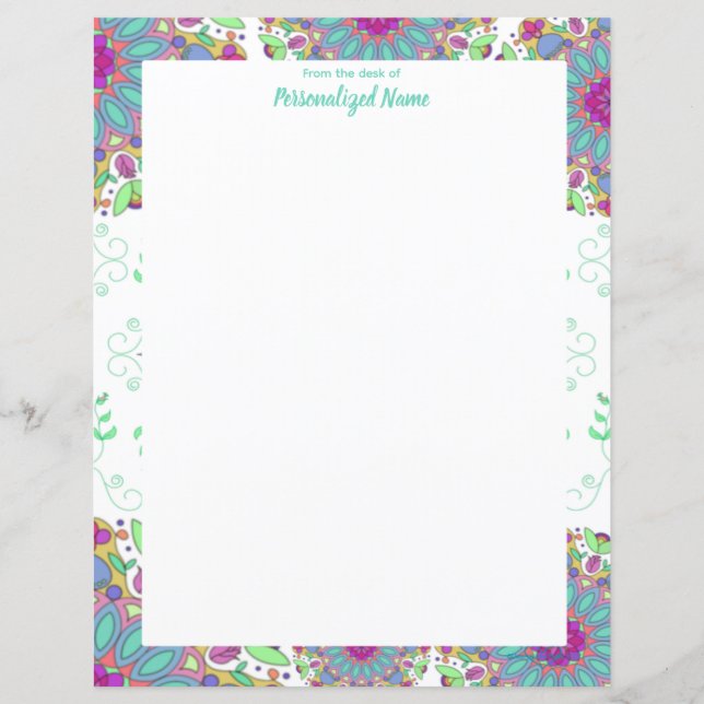 Floral Finesse unausgearbeitete Papierblätter (Vorderseite)