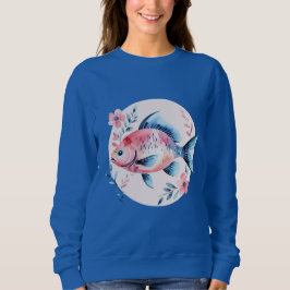 Floral Fish Circle – Women’s Sweatshirt