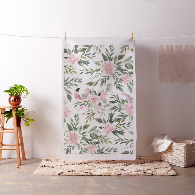 Floral Flamingo Muster Stoff (Beispiel)