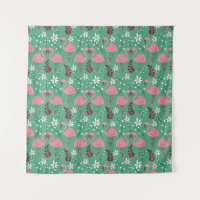 Floral Flamingo nahtloses Muster rosa grün