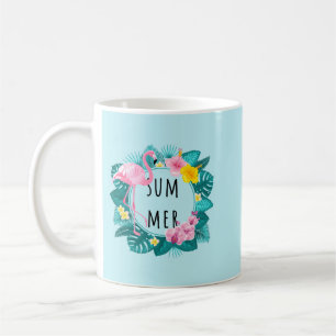 Floral Flamingo Summer Bliss Kaffeetasse
