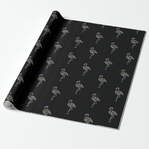 Floral Flamingo Süßes Tier Ästhetik Liebhaber Gesc Geschenkpapier