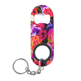 Floral Flasche Öffnung farbige Schlüsselkette Mini Flaschenöffner