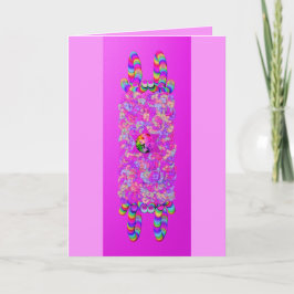 Floral Fledermausmitzvah מָ גֵ ן דָ ד וִ Karte