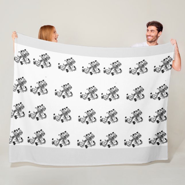 floral fleecedecke (Beispiel)