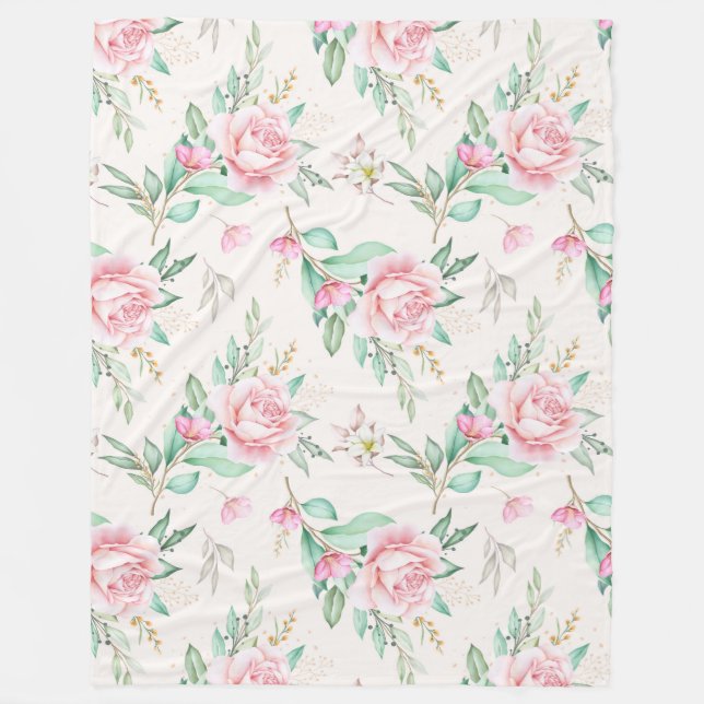 floral fleecedecke (Vorderseite)