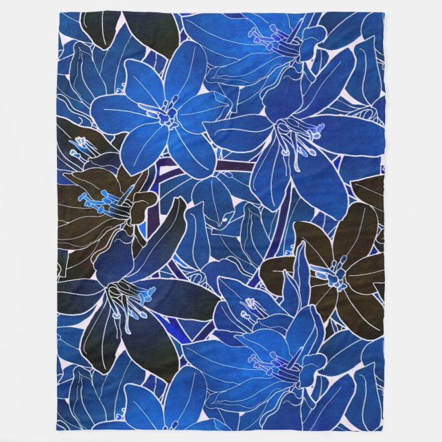 floral fleecedecke (Vorderseite)