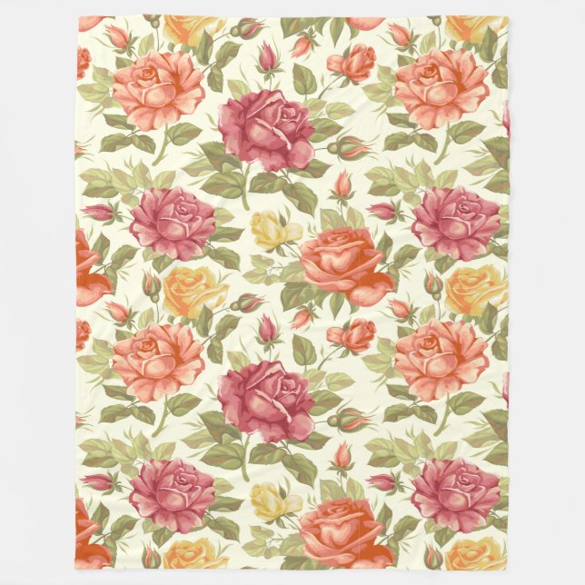 floral fleecedecke (Vorderseite)