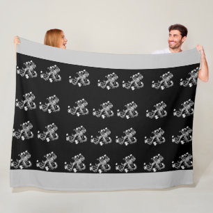 floral fleecedecke
