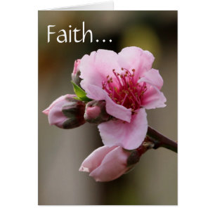 Floral, fleur de pêche avec le vers d'écriture