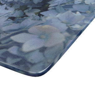 Floral fleur – Flowers – Blumen – blue – blau Schneidebrett