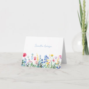 Floral fleur sauvage personnalisé