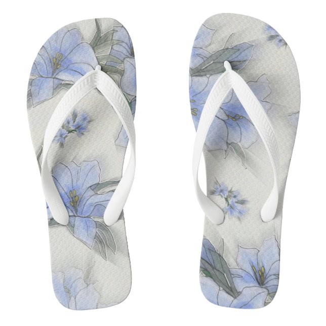 floral flip flops (Fußbett)