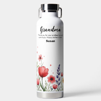 Floral Flower Happy Mère's 32oz bouteille d'eau