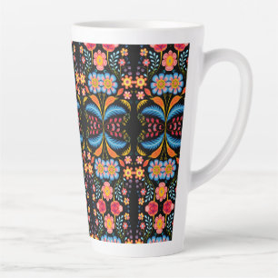 Floral Folk Art Modern Milchtasse
