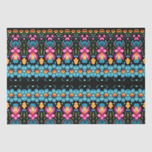Floral Folk Art Modern Seidenpapier